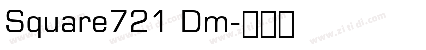 Square721 Dm字体转换
